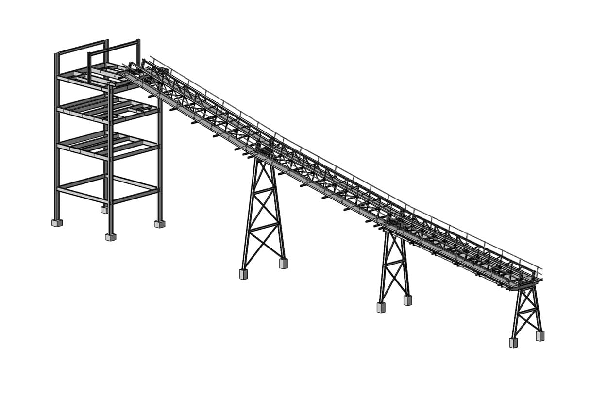 Long conveyor bridge at Field Engineers