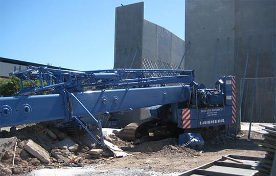 Crawler crane collapse on a construction site in Darra Brisbane at Field Engineers